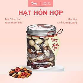 Hạt Hỗn Hợp Oaky 250g (Size Nhỏ) - Nhập Khẩu Mỹ & Úc, Ăn Vặt Healthy, Giàu Dinh Dưỡng