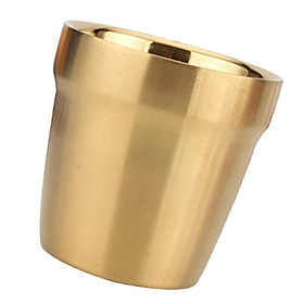 Double Wall Wine Cup 304 Stainless Steel Beer Mug Travel Drinking Glass Gold