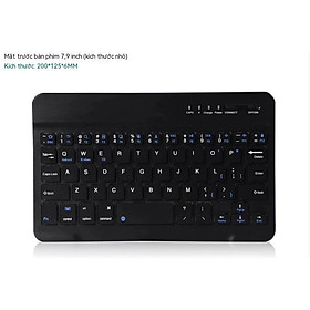 Bàn phím bluetooth siêu mỏng 8 inch trên điện thoại tablet WINDOWS android - Black