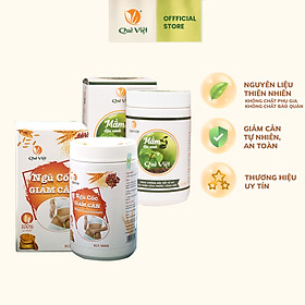 Combo Mầm đậu nành và Ngũ cốc giảm cân ăn kiêng Quê Việt 500gr/hộp