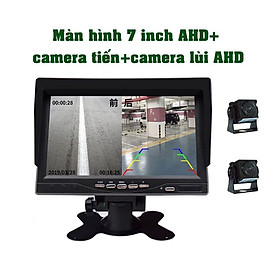 Bộ camera lùi, camera lề xe tải và màn hình AHD 7inch siêu nét cả ngày và đêm