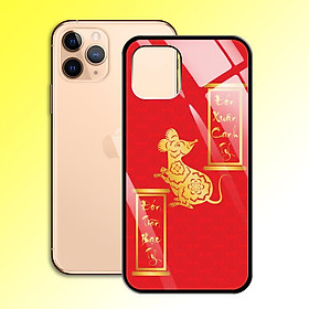 Ốp Lưng Mạ Màu Vàng Ánh Kim cho điện thoại Iphone 11 Pro - 0378 7986 MOUSE06 - Chuột Vàng 2020 - Hàng Chính Hãng