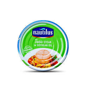 Nautilus Cá Ngừ xắt khúc ngâm dầu đậu nành NK Thái Lan