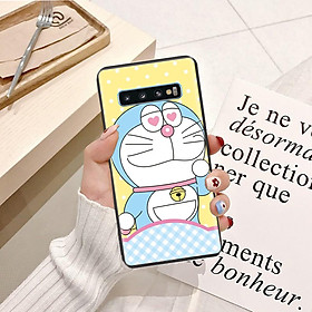 Ốp lưng điện thoại Samsung Galaxy S10 viền silicon dẻo TPU  hình Doremon Dễ Thương - Hàng chính hãng