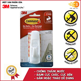 Mua Móc Treo Kiểu Vuông Command 3M Chống Thấm Nước 2kg vỉ 1 cái