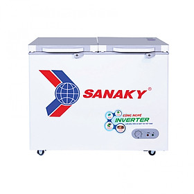 Tủ đông sanaky inverter 210 lít vh-2599a4k đồng - hàng chính hãng