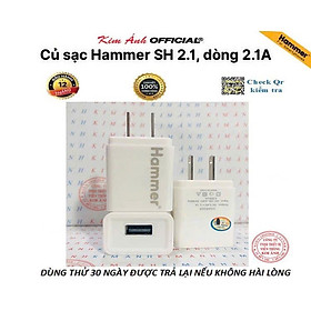 Mua Củ sạc Ham merr dòng điện chuẩn 2.1A cổng USB  Check Qr kiểm tra hàng chính hãng bảo hành 12 tháng