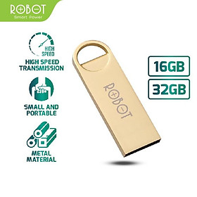 Mua USB Thiết Bị Lưu Trữ 16GB/32GB ROBOT RF316/332 Flash Drive Kim Loại Siêu Nhẹ Kết Nối Nhanh - Hàng Chính Hãng