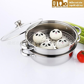 Mua Nồi lẩu kèm xửng hấp 2 tầng cao cấp_BEP NGON NGON