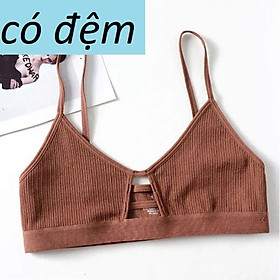  Áo Lót Bralette Cotton Mỏng Có Đệm Lót B308