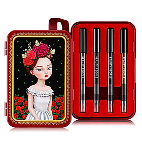 Bộ bút chì vẽ viền mắt sắc màu sành điệu phiên bản 2 BEAUTY PEOPLE Lofty Girl Doll Eye Special Makeup Set Season 2