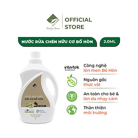 Nước rửa chén hữu cơ Bồ hòn Ecocare tinh dầu Sả Chanh 2000ml