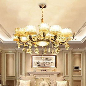 Đèn chùm KERSI loại 15 tay sang trọng trang trí nhà cửa cao cấp - kèm bóng LED chuyên dụng.