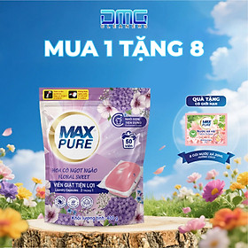MUA 1 TẶNG 8: Túi 50 viên giặt hương hoa cỏ ngọt ngào TẶNG 8 gói nước xả hương Coco