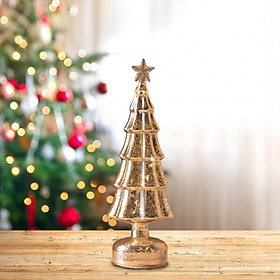 Christmas Tree Table Lamp, Christmas Decoration Tree Figurine Desk Lamp Desktop Ornament for Living Room
