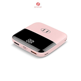 Mua Pin sạc dự phòng mini Buyfastcart Q5 dung lượng 10.000mAh tích hợp màn hình Led thiết kế dễ thương nhỏ nhắn mang theo tiện dụng - Hàng chính hãng