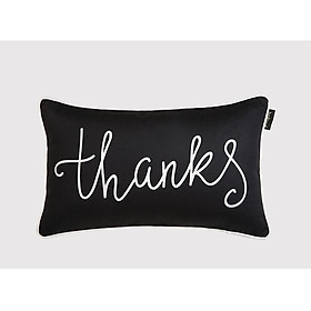 Mua THANKS Vỏ gối chữ nhật 30x50 đen 7179