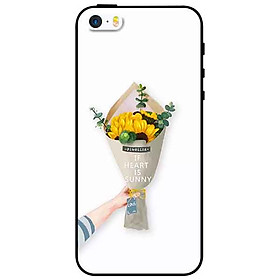 Ốp lưng in cho Iphone 5/5s/5se Mẫu Bó Hoa Hướng Dương