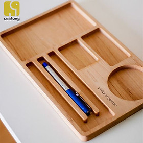 Mua Kệ đựng dụng cụ bàn làm việc - Mộc VOIDIUNG - Gỗ cao su ghép kích thước 20x30x5cm