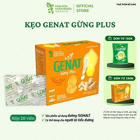 Kẹo Genat Gừng Plus - Isomalt sugar (Hộp 20 viên)