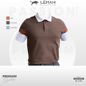 Áo thun polo nam Leman PL236 Vải Cotton Pique cao cấp Regular form