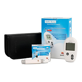 Máy Đo Đường Huyết Sinocare Safe Accu (Gồm 50 Que Và 50 Kim)