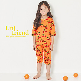 Đồ bộ lửng cotton cho bé gái 2-10 tuổi Unifriend 2021