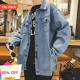 Được Kiểm Hàng Trước  Áo jeans khoá tay HÀNG SIÊU CẤP