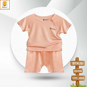 Bộ sơ sinh cộc tay vải visco siêu mềm mại BTK15