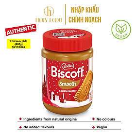 Kem phết bánh Lotus Biscoff Spread thơm ngon hương vị quế 400g Xuất xứ Bỉ