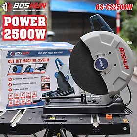 Mua Máy Cắt Sắt Bàn Boshun - BS-CS2500W - Công Suất 2500W - Đường Kính Đĩa 355mm - Động Cơ Lõi Đồng - Bảo Hành Chính Hãg