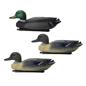 3 Pieces Floating Duck Decoy Drake Hunting Bait Lawn Ornaments Garden Decors