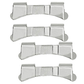 4 Piece Premium Stainless Steel Watch Strap Link Curved End Repair Part 24mm