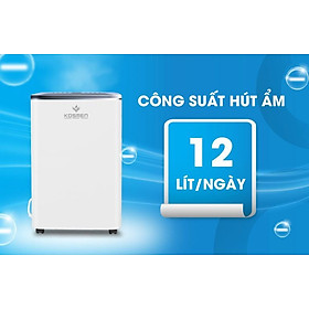 Máy Hút Ẩm  Lọc Không Khí -2 Trong 1 - KOSMEN KM-12N - 12 Lít/ Ngày - Công suất 190W - Diện tích 10-40m2 - Hàng Chính Hãng