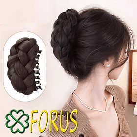Tóc giả búi kẹp tóc tết B12 ️FREESHIP️ búi kẹp gắp tóc giả, tóc giả búi thời trang nữ, búi tóc giả nữ, kẹp búi tóc giả