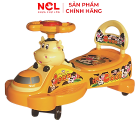 Xe lắc đại Nhựa Chợ Lớn hình Con Hổ - Con Bò - Con Gấu - Kittin - Xe Hơi (Không nhạc)