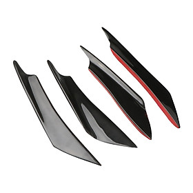 4 Pieces Front Bumper Diffuser Accessory for Attachment Car Replacement
