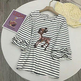 Áo nữ form dài áo thun nữ tay lỡ