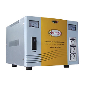 Ổn Áp Sutudo 3KVA Mặt Nhựa - Dây Đồng