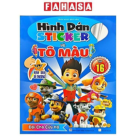Sách - Hình Dán Sticker Và Tô Màu - Tập 16