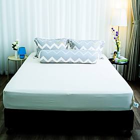 Bộ ga giường Everon Lite ELM 212 Microfiber Vàng phối xám (4 món)