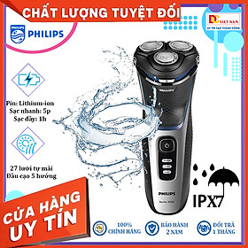 Máy cạo râu khô và ướt cao cấp, thương hiệu Hà Lan Philips S3206 - Hàng Chính Hãng