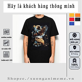 Áo thun nam in hình đại bàng 3d thái lan - bigsize