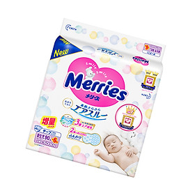 Tã bỉm dán Merries size NB - 90 + 6 miếng Cho bé dưới 5kg