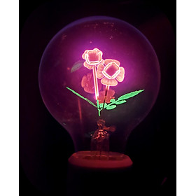 đèn sợi đốt edison 2 bông hồng