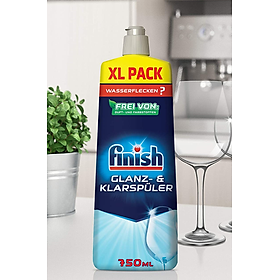 Nước trợ xả Finish chuyên dùng cho máy ( dầu bóng dùng cho máy rửa chén bát ) hàng Đức
