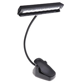Foldable 9 LED Music Stand Light Music Score Lamp Clip-on Reading Light Musical Instrument Parts