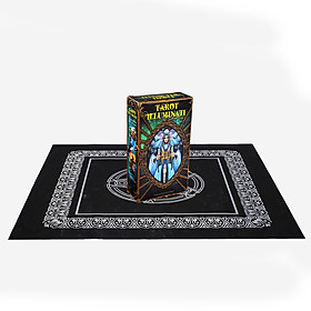 Combo Bộ Bài Bói Tarot Illuminati Kit Deck New và Khăn Trải Bàn Tarot