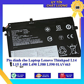 Pin dùng cho Laptop Lenovo Thinkpad L14 L15 L480 L490 L580 L590 01AV463 - Hàng Nhập Khẩu New Seal