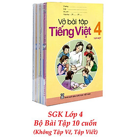 Sách Giáo Khoa Bộ Lớp 4 - Sách Bài Tập (Bộ 10 Cuốn - Không Tập Viết) (2021)